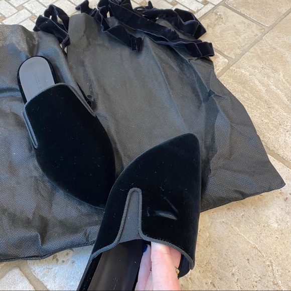 Jenni Kayne Black Velvet Mules - Picture 6 of 7